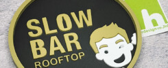 ที่รองแก้วยางหยอด Slow Bar